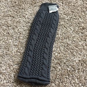NWT charcoal grey leg warmers